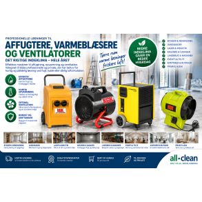 Affugter/ varmebl&aelig;ser og ventilatore