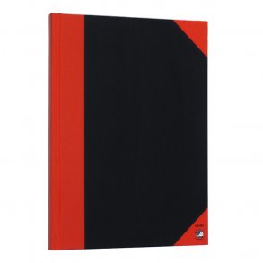 Kinabog m/linier 96bl sort m/rde hjrner A4