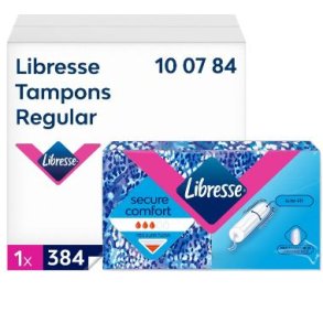 Tampon Libresse Regular ultra-thin dispenser refill uden parfume hvid 384stk