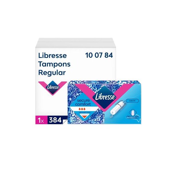 Tampon Libresse Regular ultra-thin dispenser refill uden parfume hvid 384stk