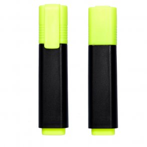 Overstregningspen, kantet, 5 mm, gul.