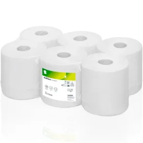 Satino Comfort aft�rringsrulle 1lags hvid 6rl