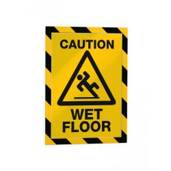 DURAFRAME SECURITY A4 stor pakke GUL/SORT