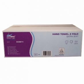Hndkldeark Pristine Extra soft Z-fold 2-lag 20.6x24x8 cm Nyfiber