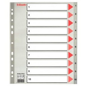 Register PP A4 maxi 1-10 gr�