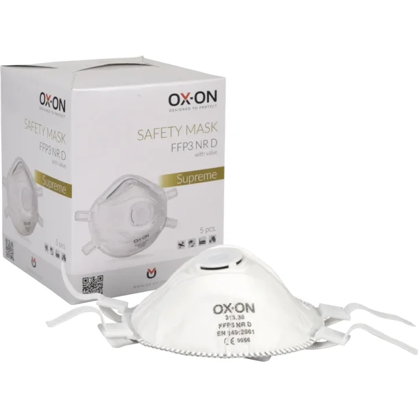 OX-ON Mask FFP3 NR D w/ Valve Supreme
