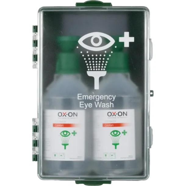 OX-ON Eyewash station w/ 2 x 500 ml bottles