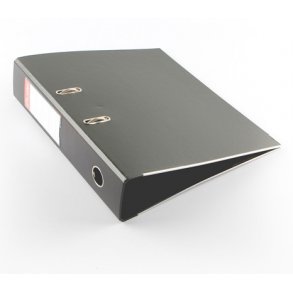 Ringbind / Brevordner A4, 2 ringe, 75 mm, sort.