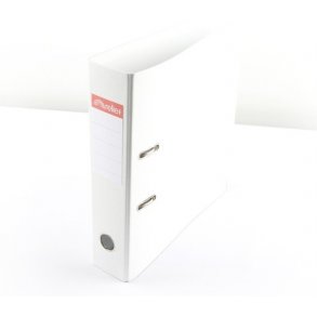 Ringbind / Brevordner A4, 2 ringe, 75 mm, hvid.