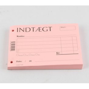Indtgtsbilag nr. 1048 10,5 x 14,5 cm, 100 blade, rosa.