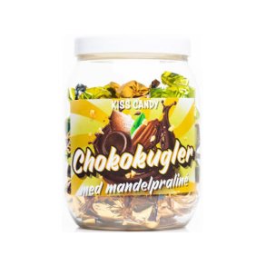 Chokokugler Guld/ gr�n folie m. mandelpraline 1000 gr
