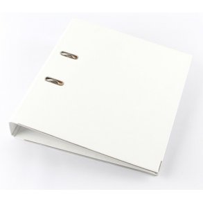 Ringbind / Brevordner A4, 2 ringe, 50 mm, hvid.