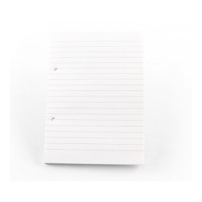 Standardblok A5 linieret 2 huller, 5 stk