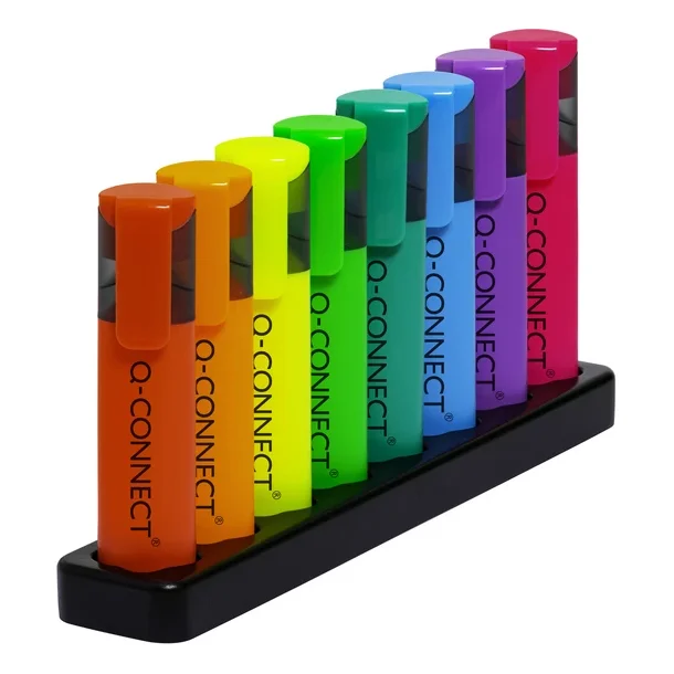 Q-connect tekstmarker deskset 8 farver