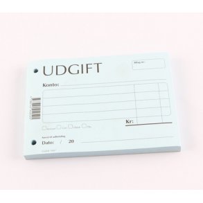 Udgiftsbilag nr. 1047 10,5 x 14,5 cm, 100 blade, bl.
